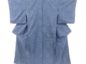 大正ロマン　幾何学模様織り出し本場村山大島紬着物